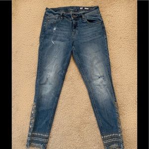 Miss Me Ankle Skinny Bohemian Jeans